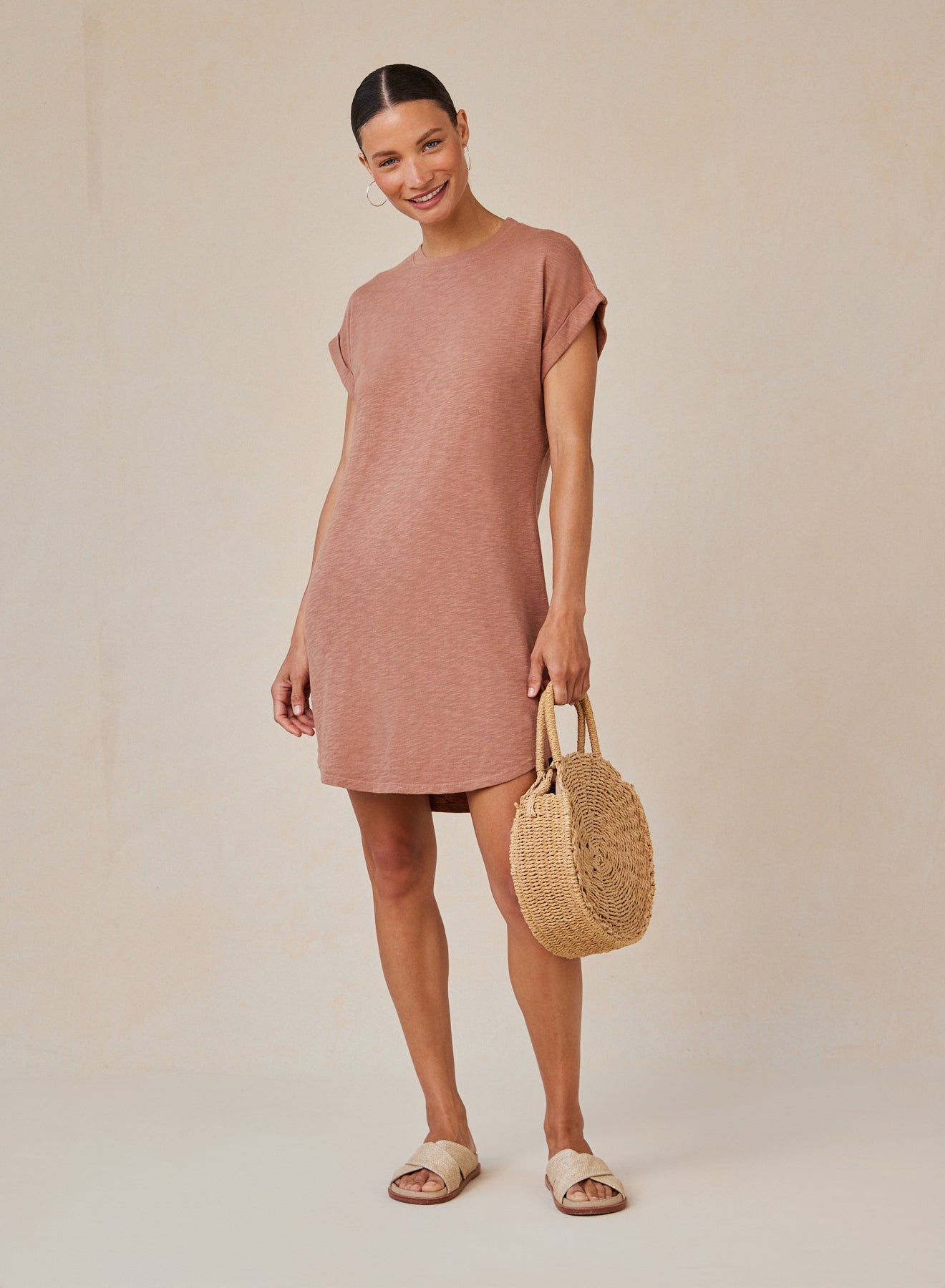 Bella Dahl Roll Sleeve Dress