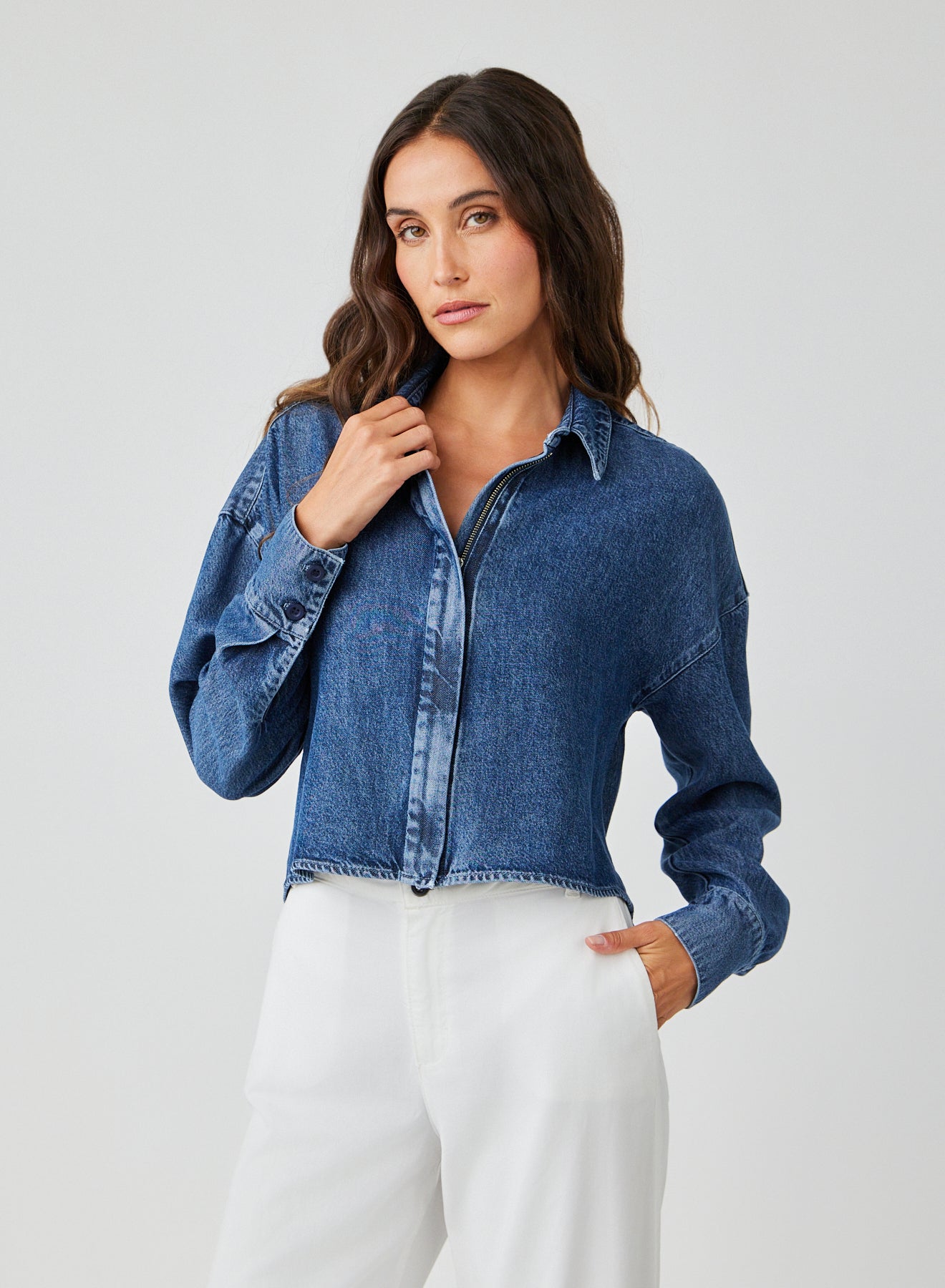 Bella Dahl Cropped Shacket