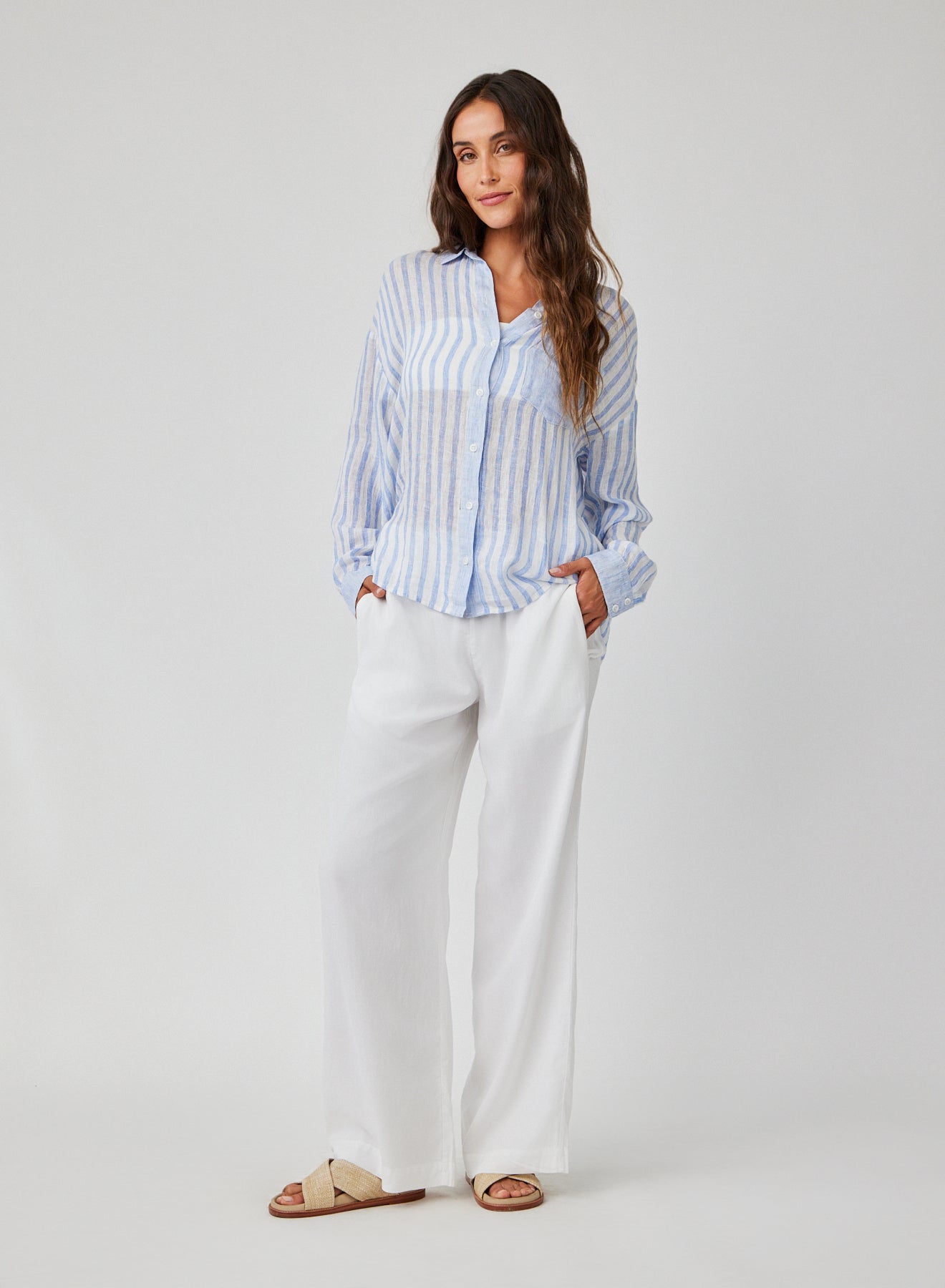 Bella Dahl Contrast Pocket Shirt