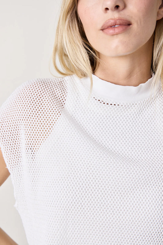 NSF Daryl Mesh Mock Neck