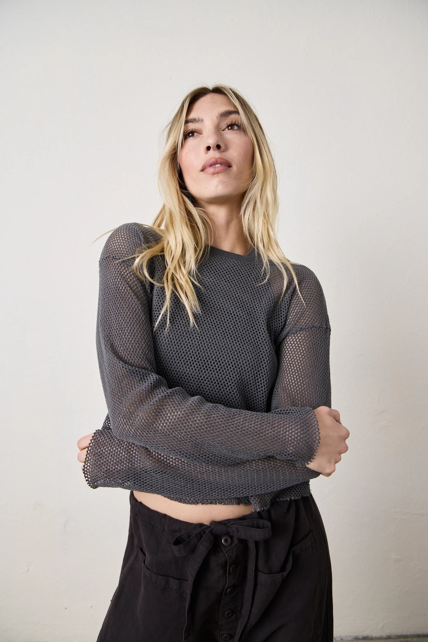 NSF Laurel Boxy Mesh LS