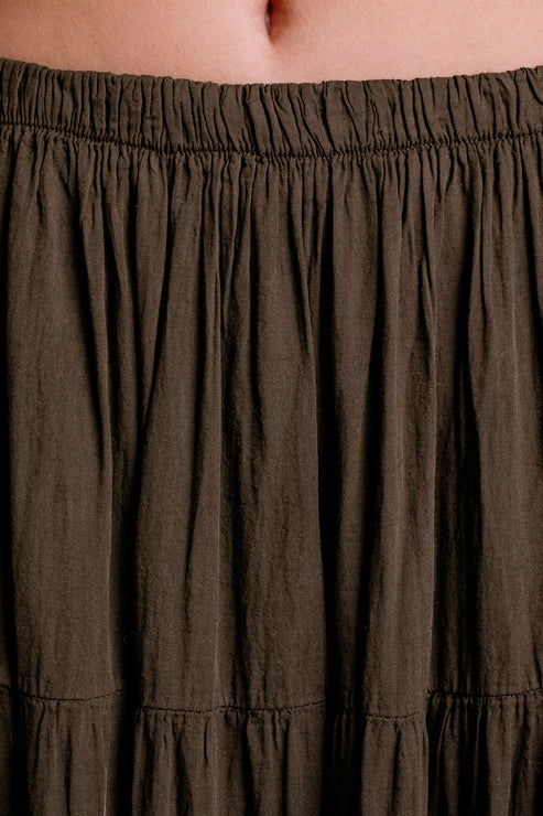 Milio Milano Tiered Coton Skirt