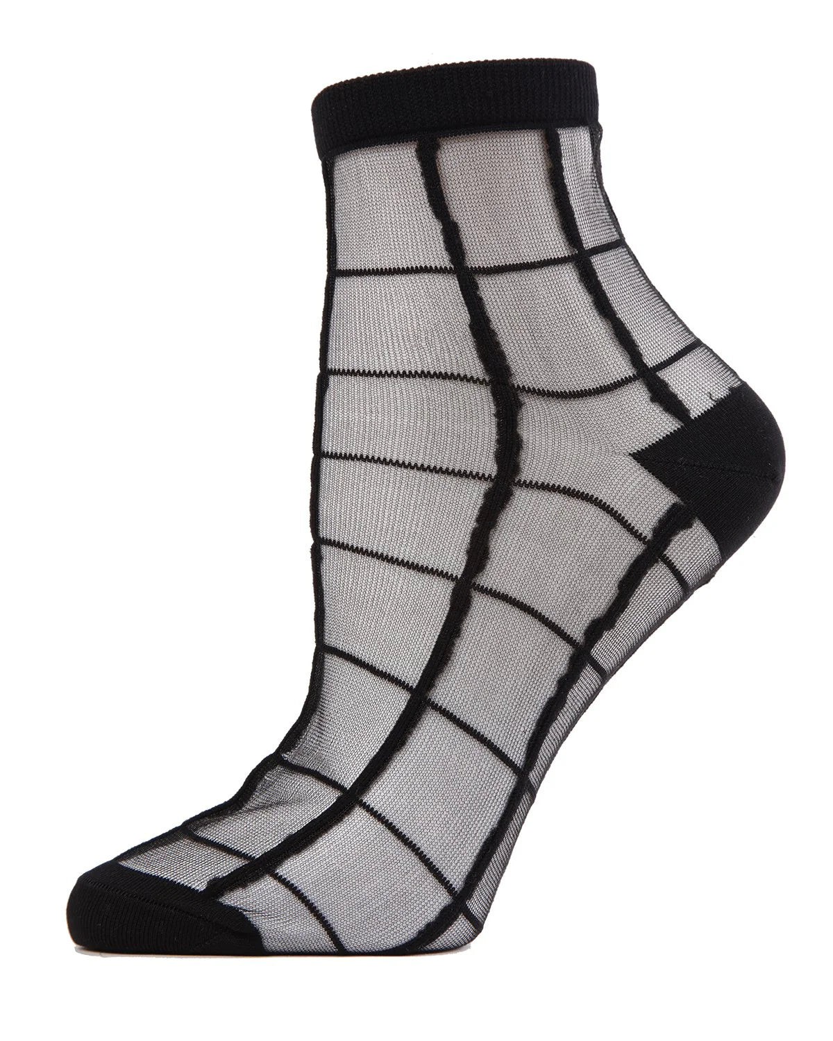 Me Moi Sheer Plaid Anklet Sock