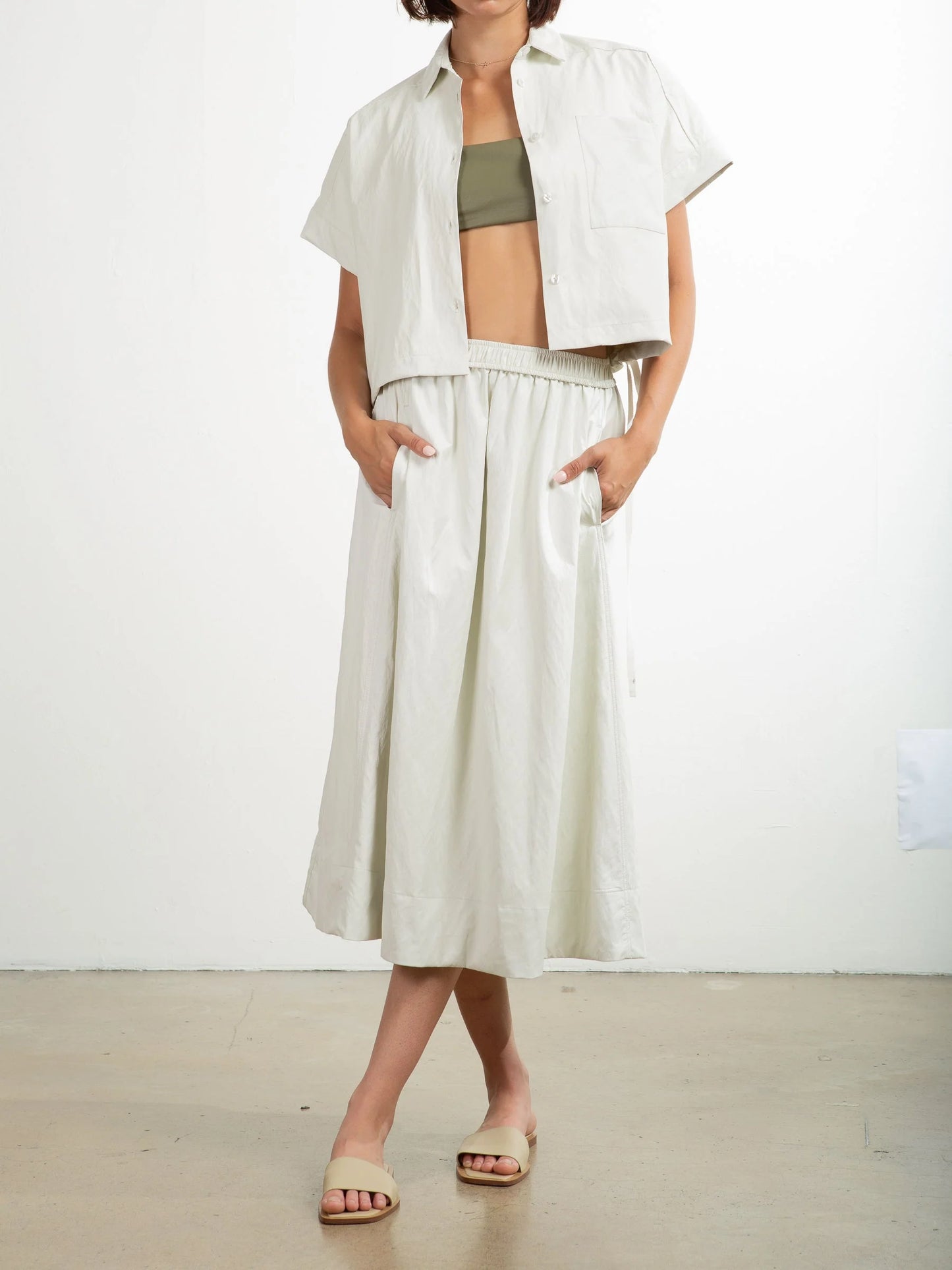 Pharaoh Zoey Faux Leather Shirt