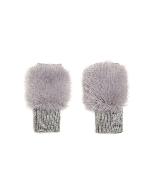 Jocelyn Faux Fox Knit Mittens