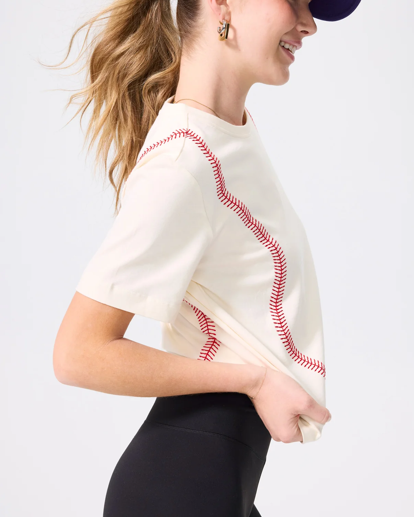 Terez Baseball Stitch Tee