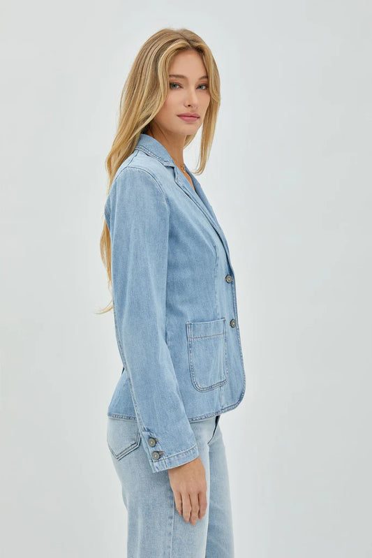 Hidden Denim Blazer