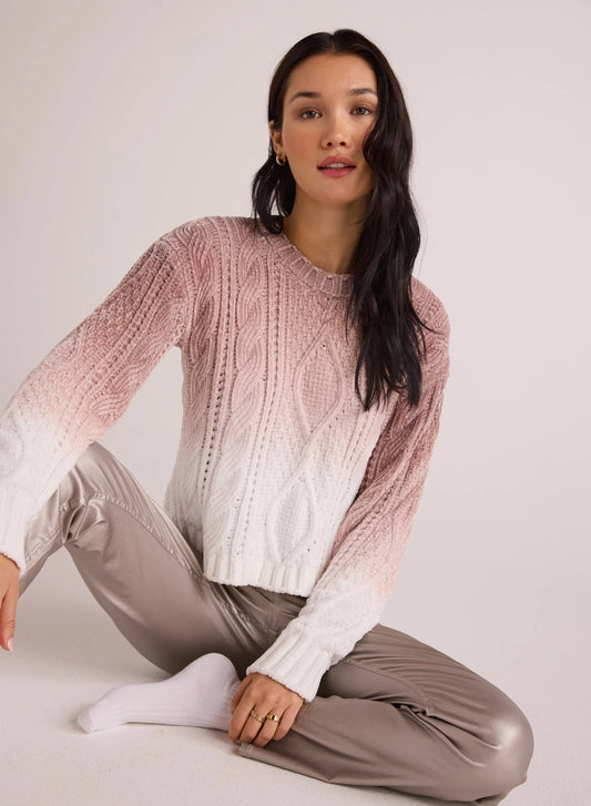 Bella Dahl Cable Crew Neck Sweater