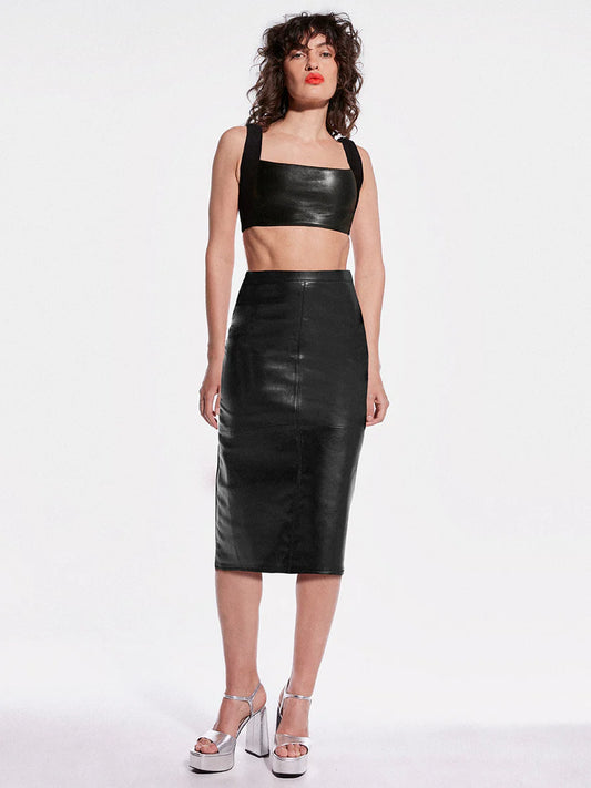 AS x DF Elizabeth Leather Skirt