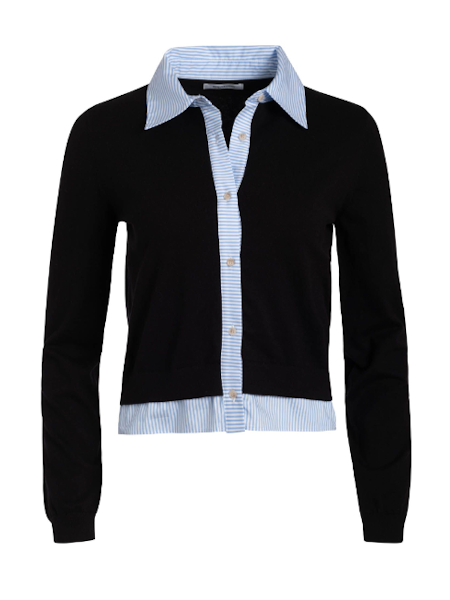 Naadam Mixed Media Cardigan