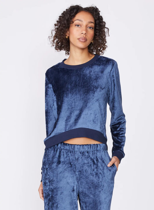 Stateside Bamboo Velour Cropped Pullover