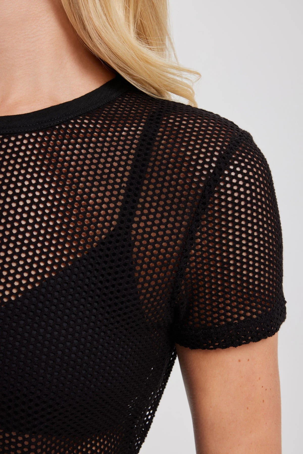 Goldie Short Sleeve Fishnet Tee