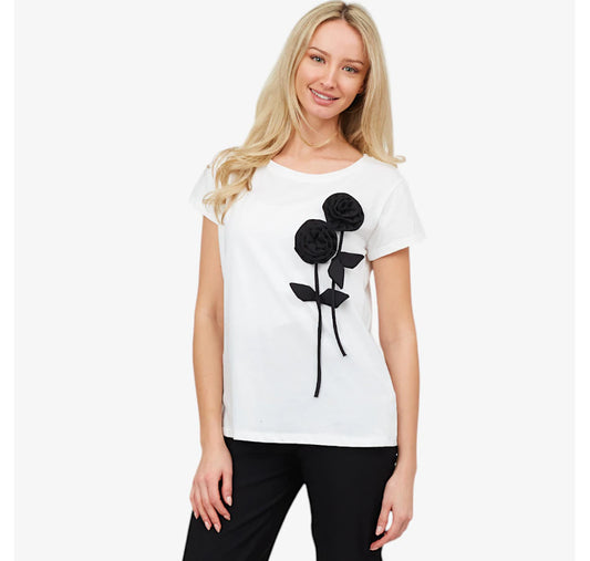 Astrid Novel Flower Tee