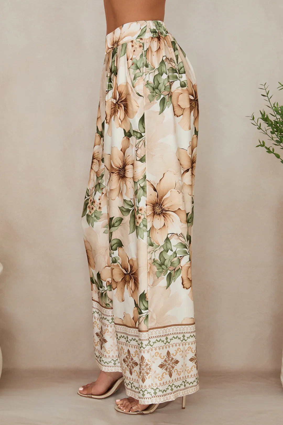Milio Milano Hibiscus Wide Leg Pant