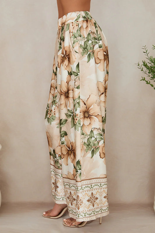 Milio Milano Hibiscus Wide Leg Pant