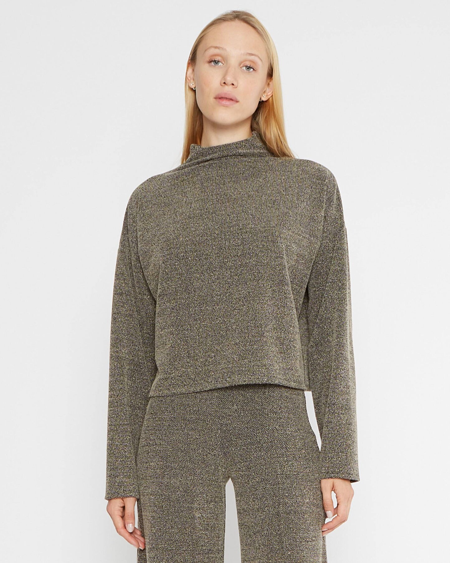 Ripley Rader Tweed Funnel Neck Top