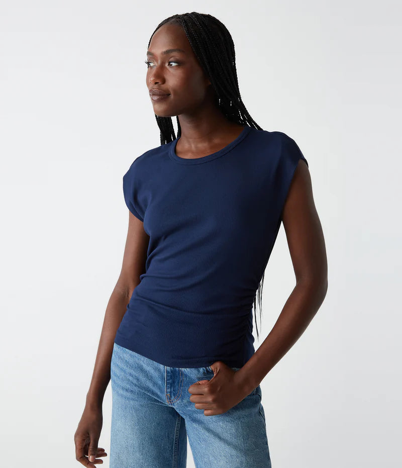 Michael Stars Joni Power Shoulder Top