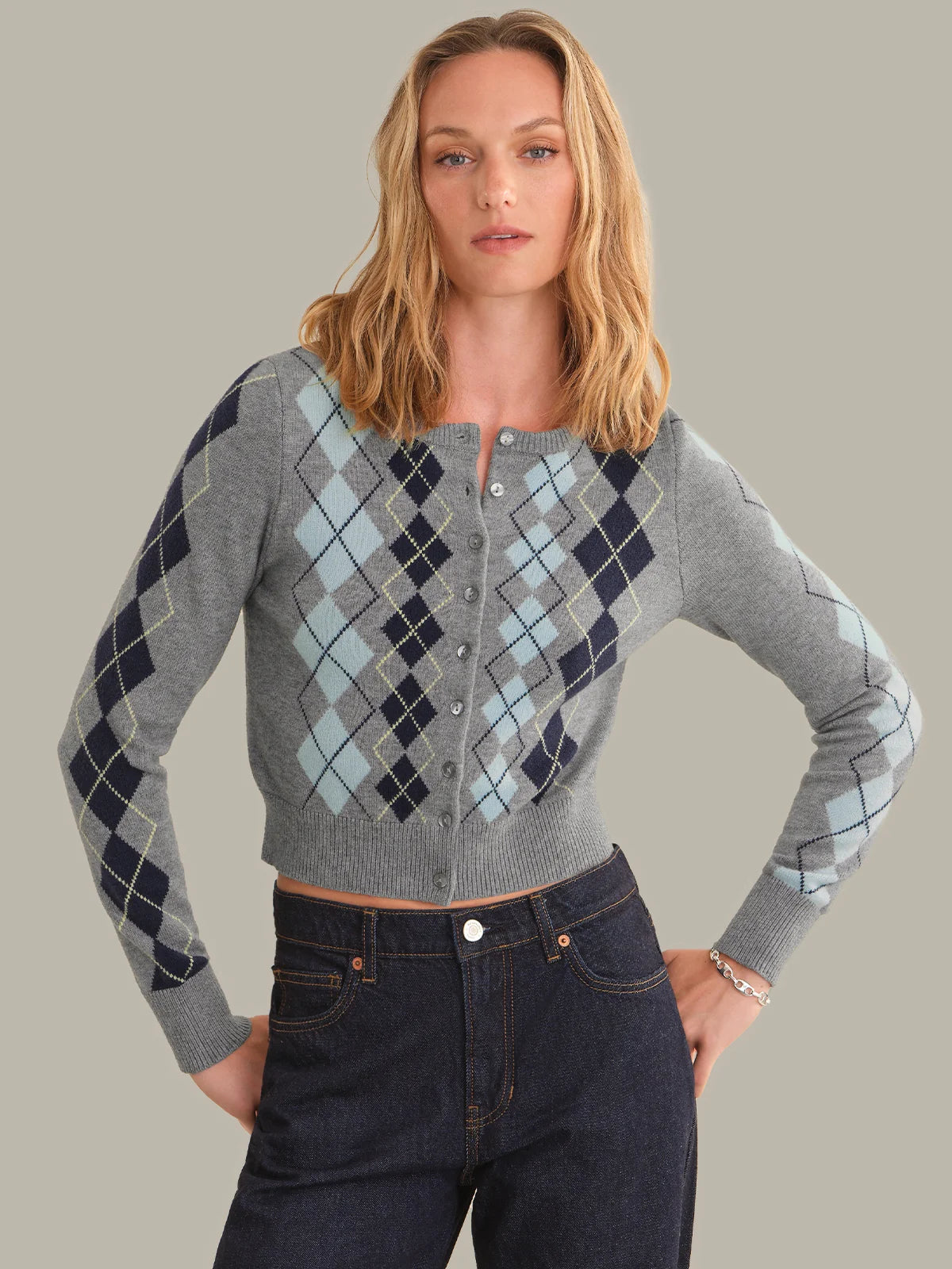 525 Serena Argyle Cardigan