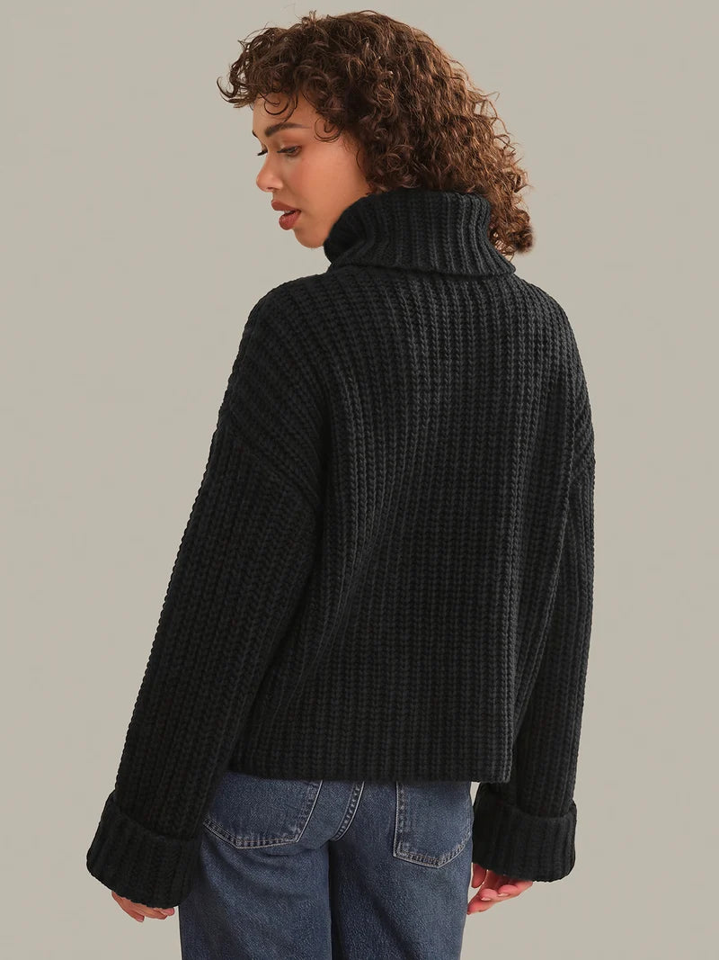 525 Vida Chunky Turtleneck Shaker Pullover