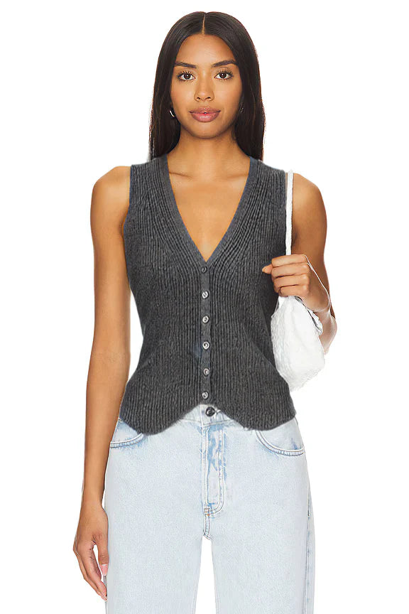 Autumn Cashmere Shaker Vest