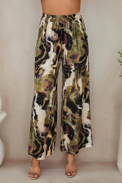 Milio Milano Watercolor Wide Leg Pant