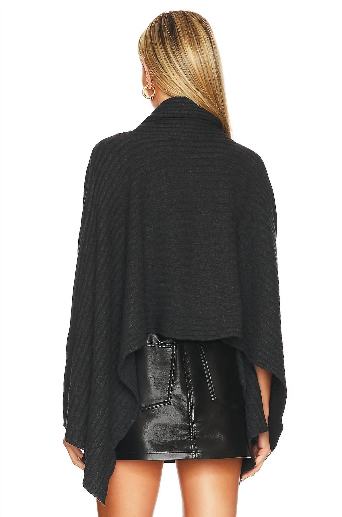 Autumn Cashmere Rib Cape