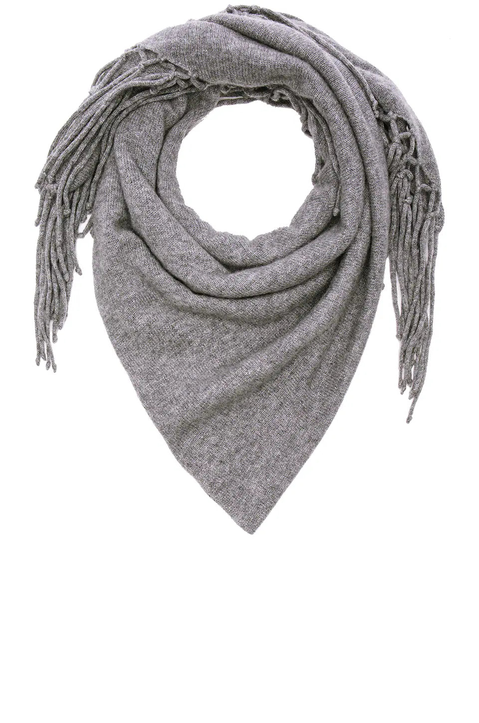 Autumn Cashmere Fringe Triangle Scarf