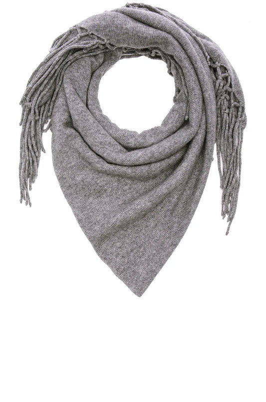 Autumn Cashmere Fringe Triangle Scarf