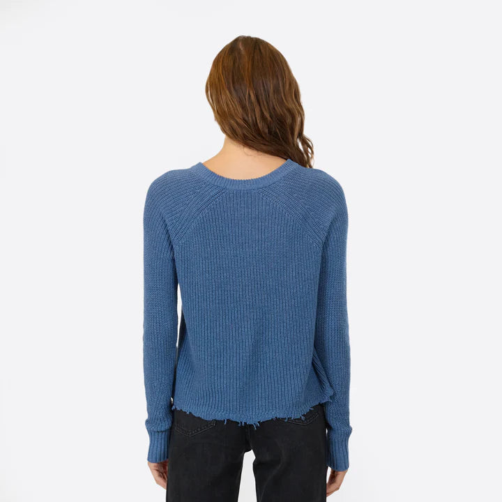 Autumn Cashmere Distressed Scallop Sweater