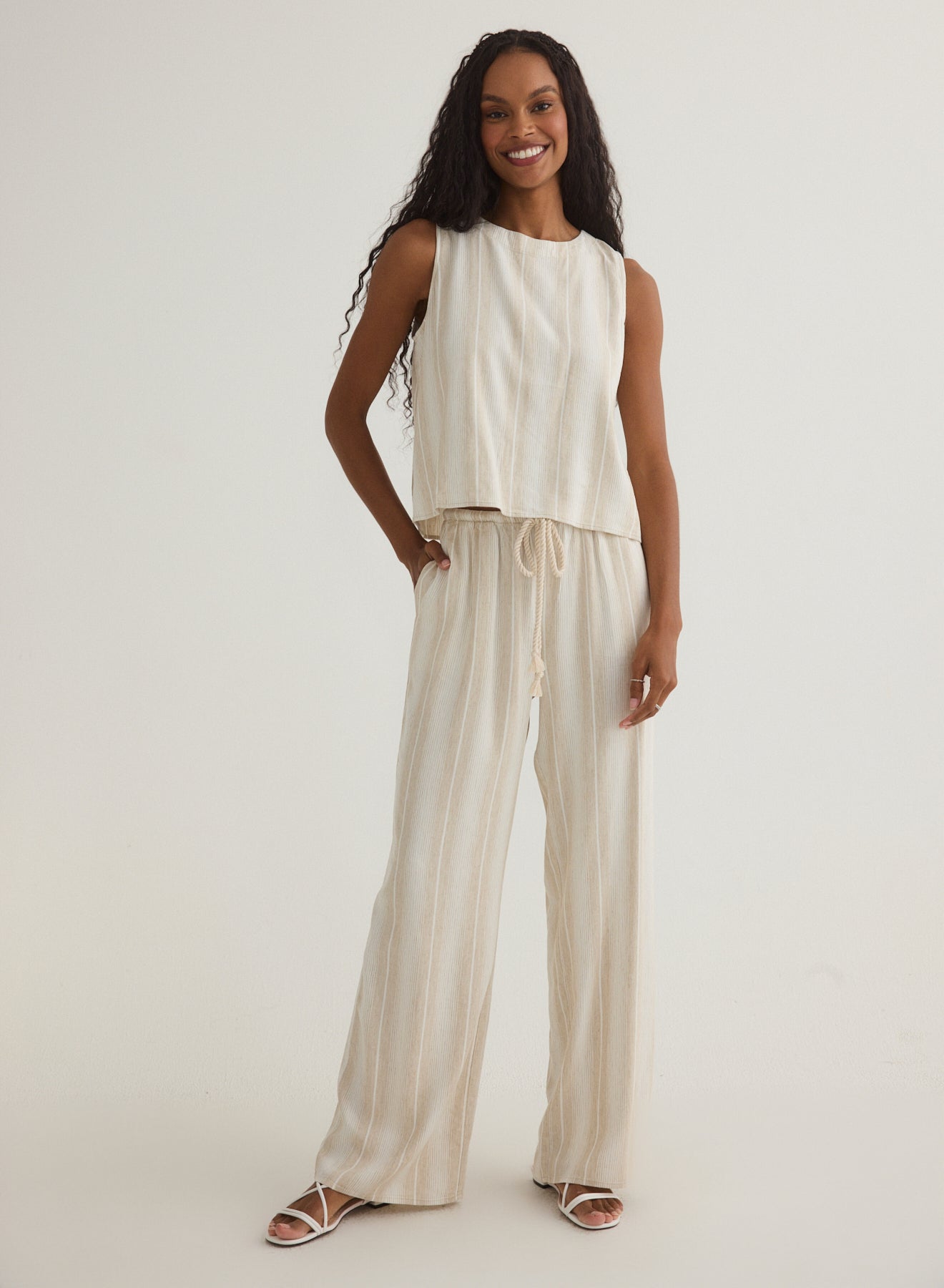 Bella Dahl Wide Leg Drawcord Pant