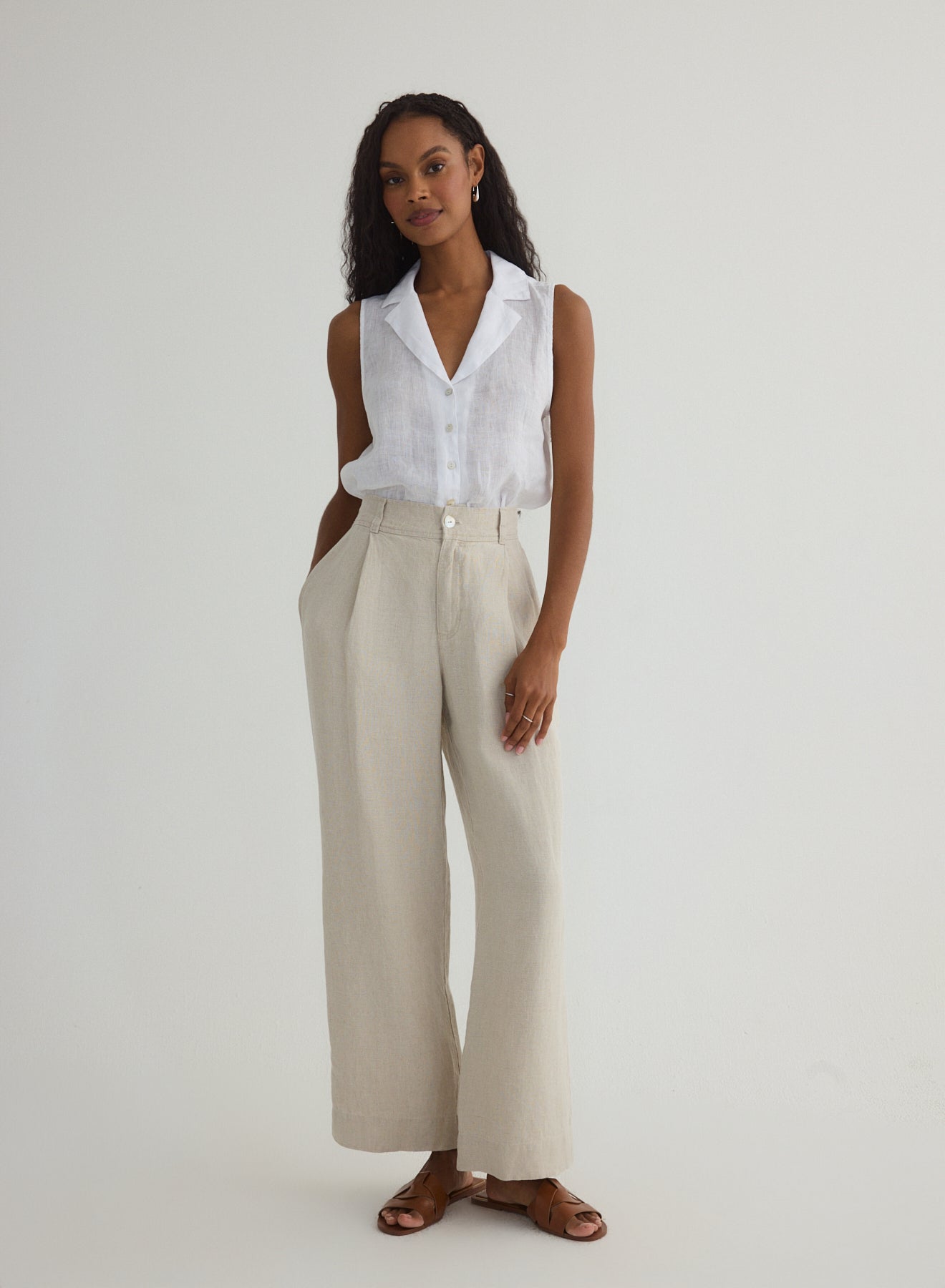 Bella Dahl Pleated Ankle Pant