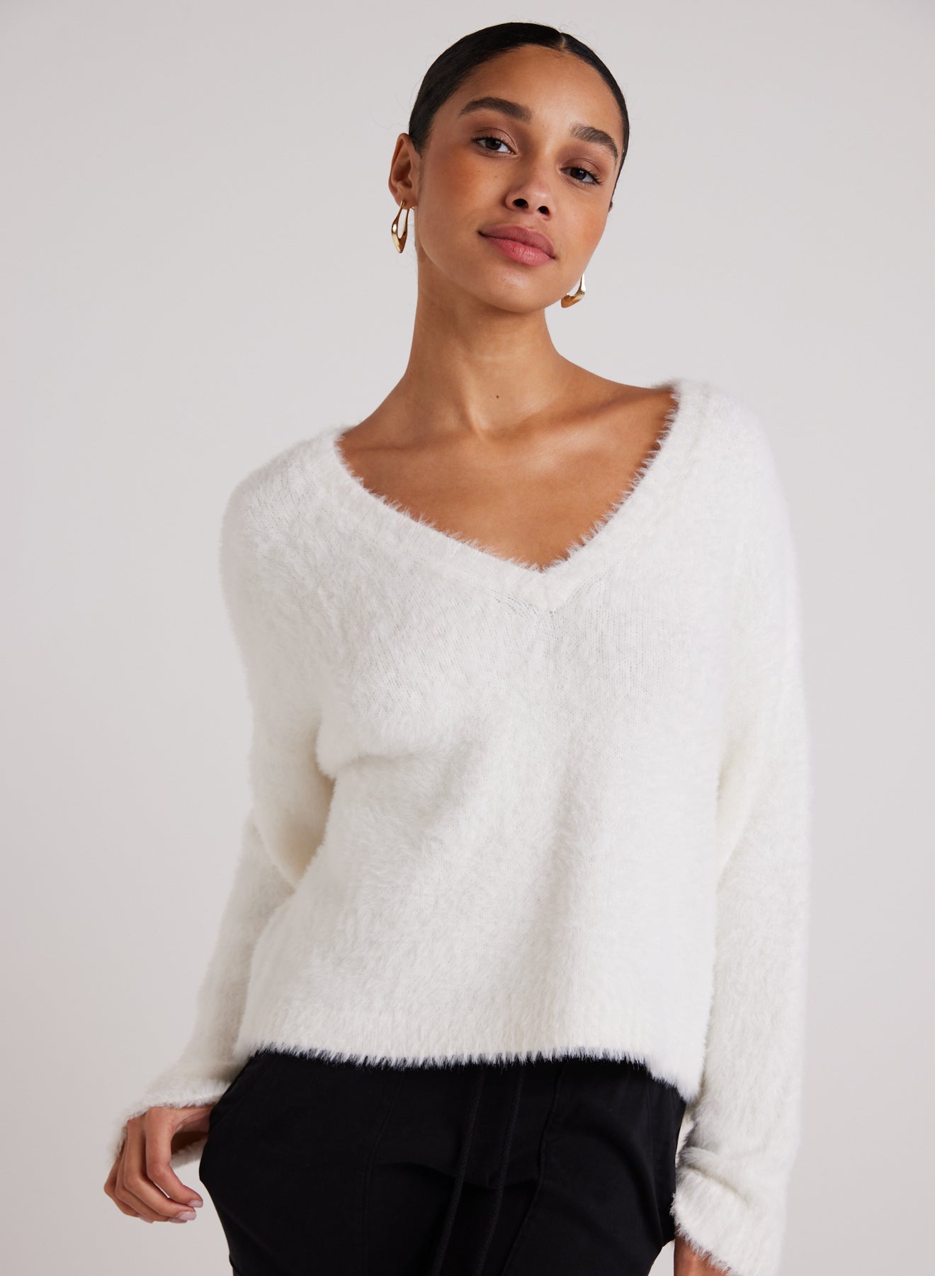 Bella Dahl Slouchy V-Neck Sweater