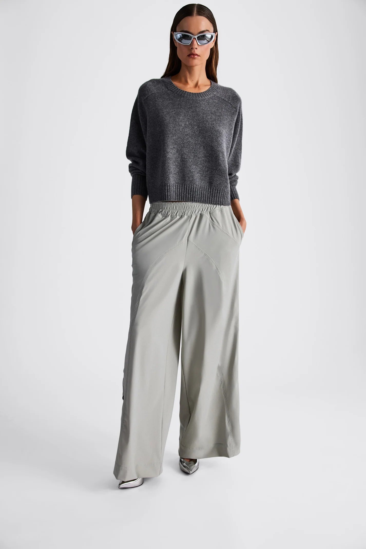 In/One Amara Cashmere L/S Crop Top