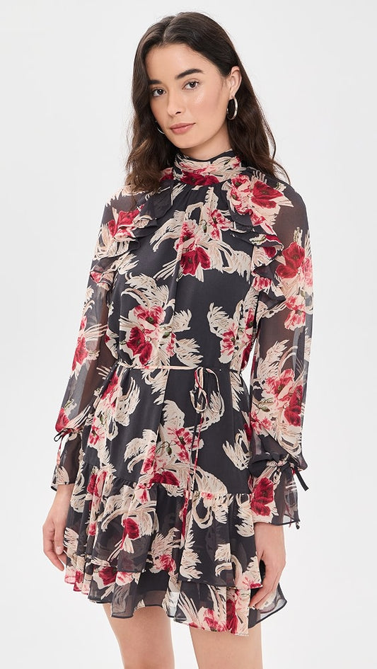Cinq A Sept Wilted Poppy Sylvlane Dress