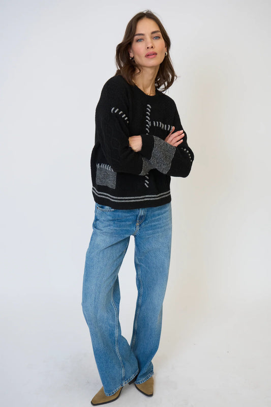 Central Park West Patchwork Sweater