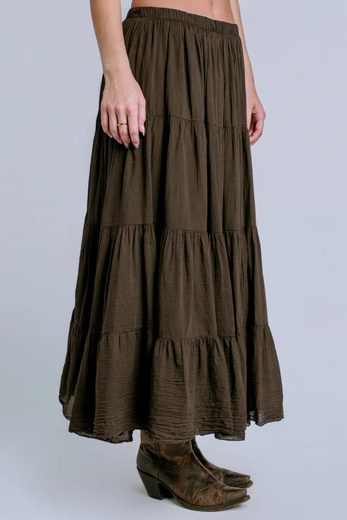 Milio Milano Tiered Coton Skirt