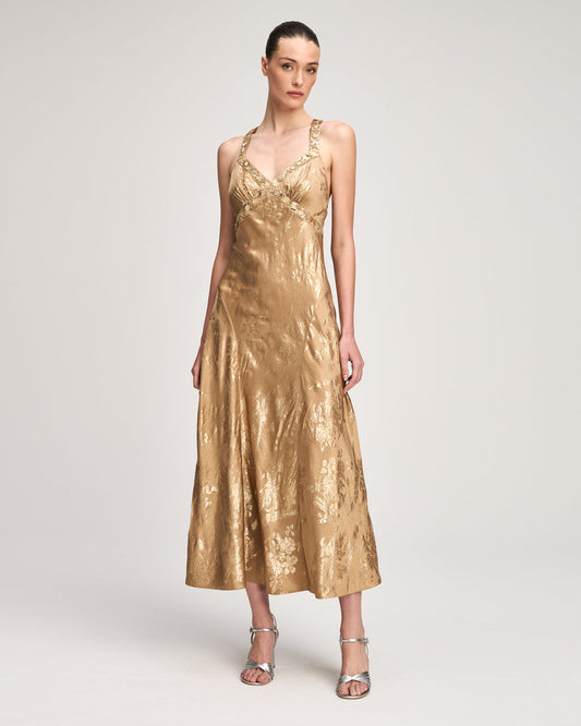Cinq A Sept Gilded Peony Thalie Dress