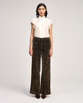 Cinq a Sept Flocked Betsy Jeans