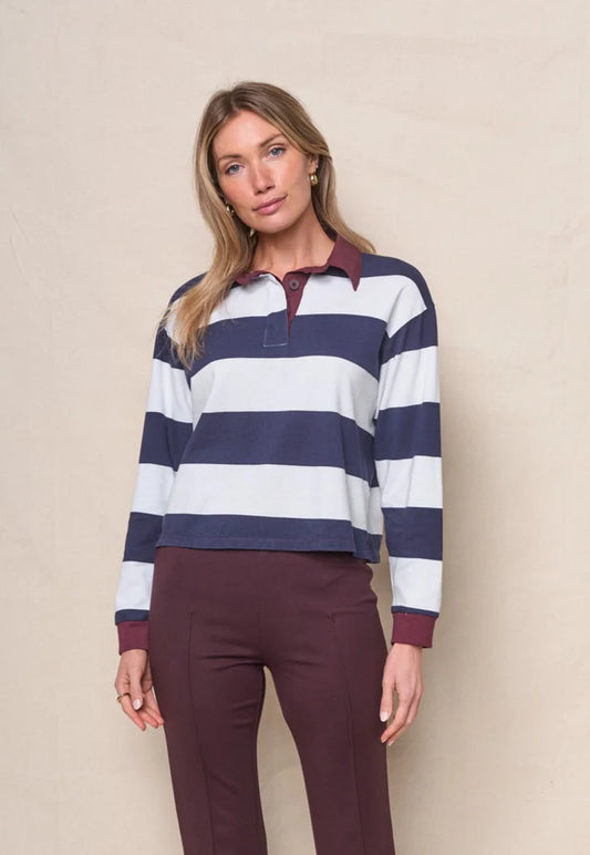 Stateside Pique Cropped Polo