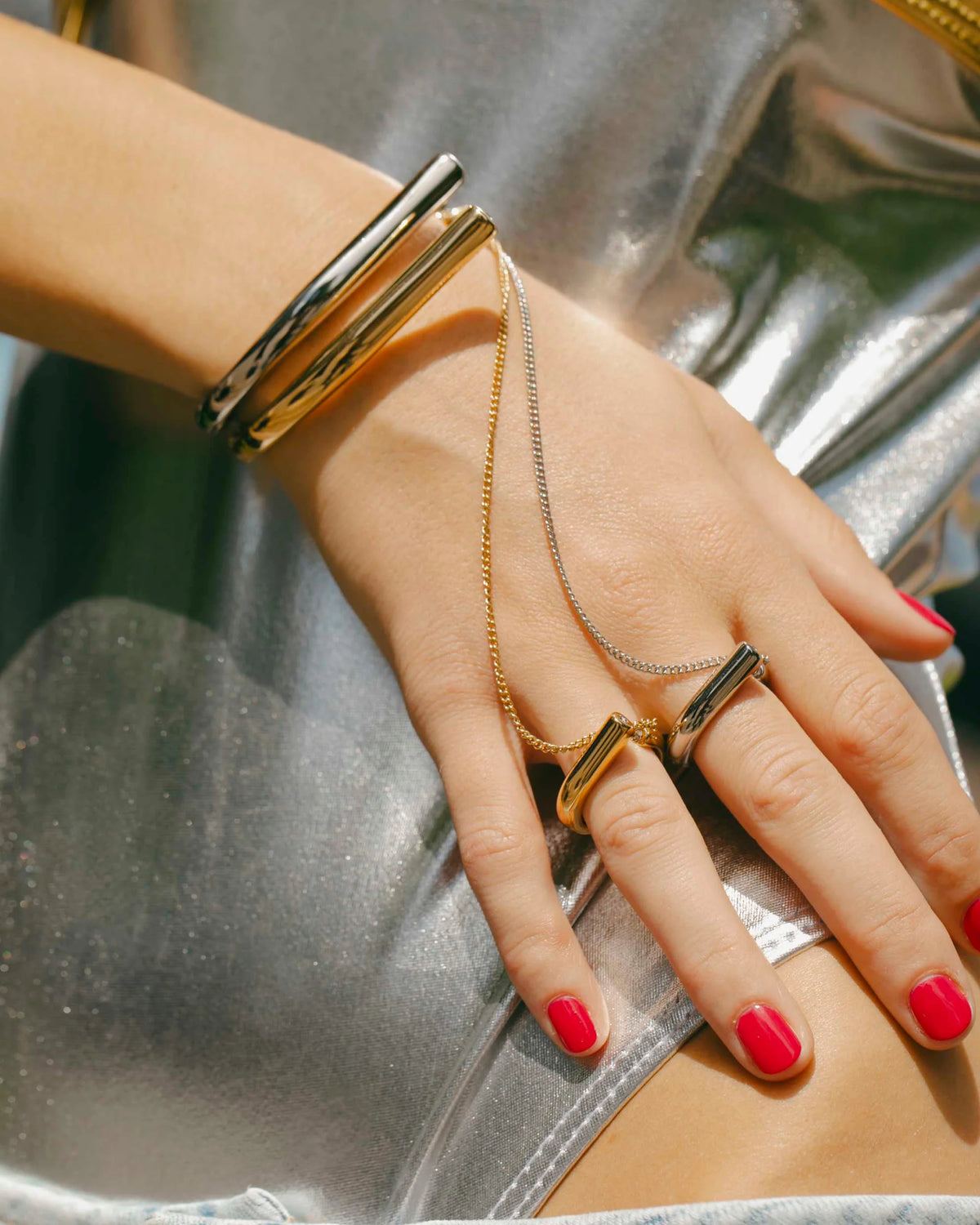 Demarson Marlo Ring to Wrist Cuff