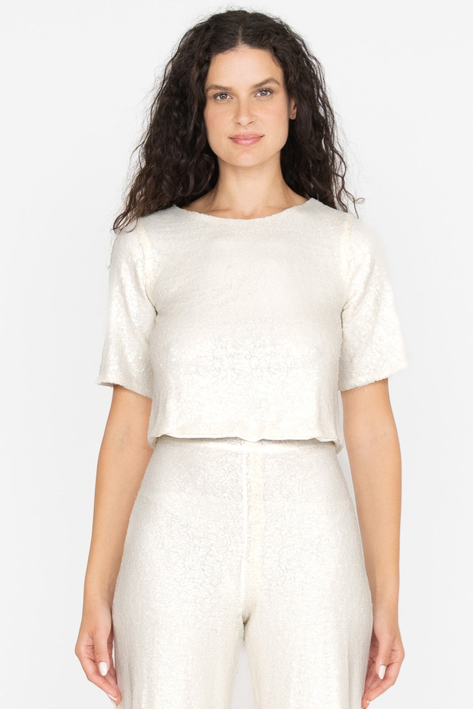 Ripley Rader Sequin Short Sleeve Top