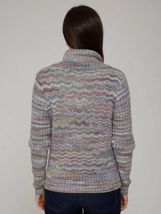 Autumn Cashmere Space Dye Zip Jacket