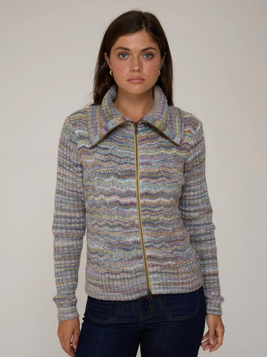 Autumn Cashmere Space Dye Zip Jacket