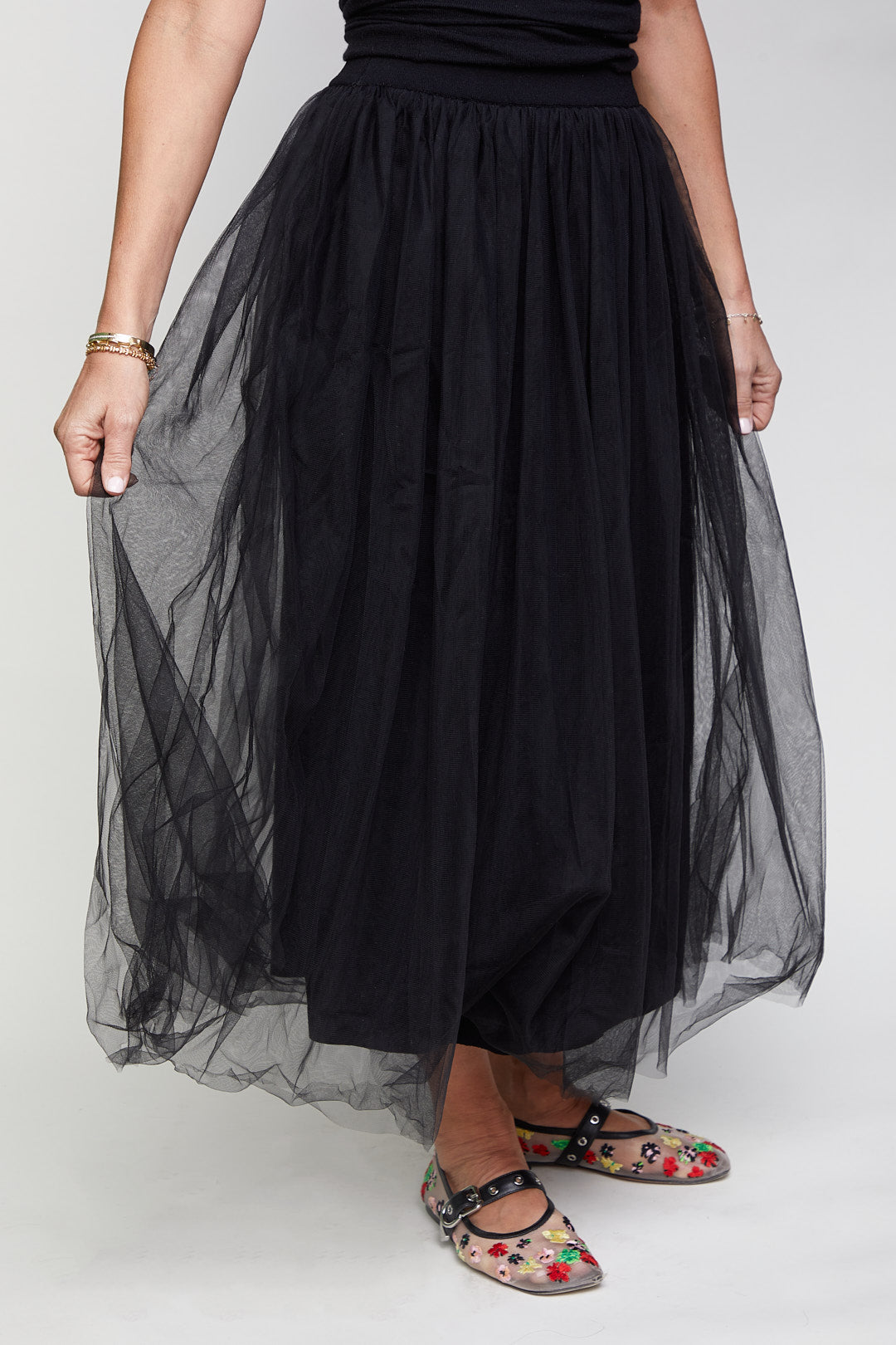 Autumn Cashmere Gathered Tulle Skirt