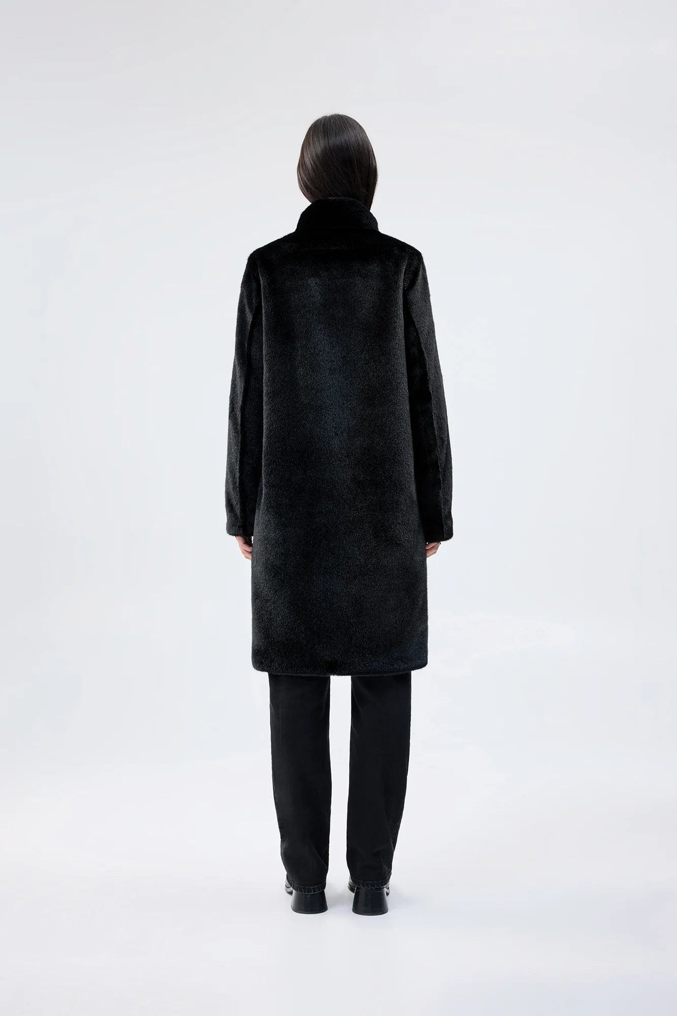 Unreal Fur Raven Coat