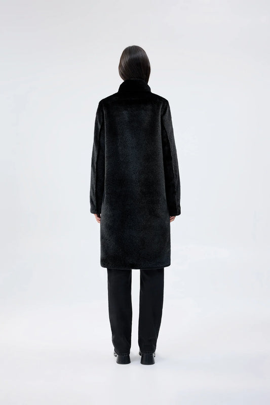 Unreal Fur Raven Coat