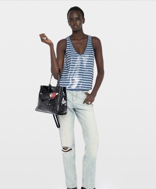 Zadig & Voltaire Tarys Sequin Tank