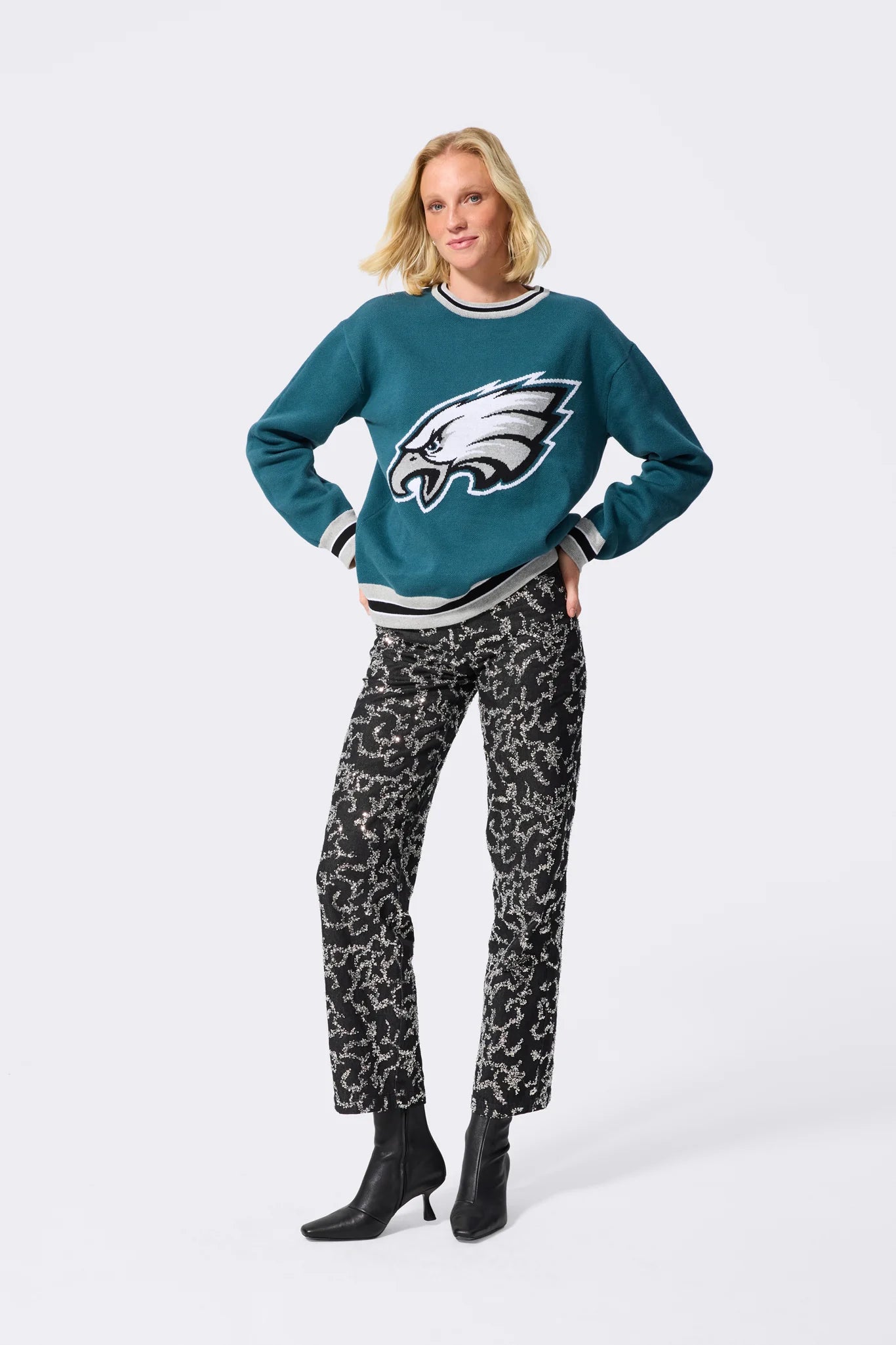 Terez Eagles Crew Neck Sweater