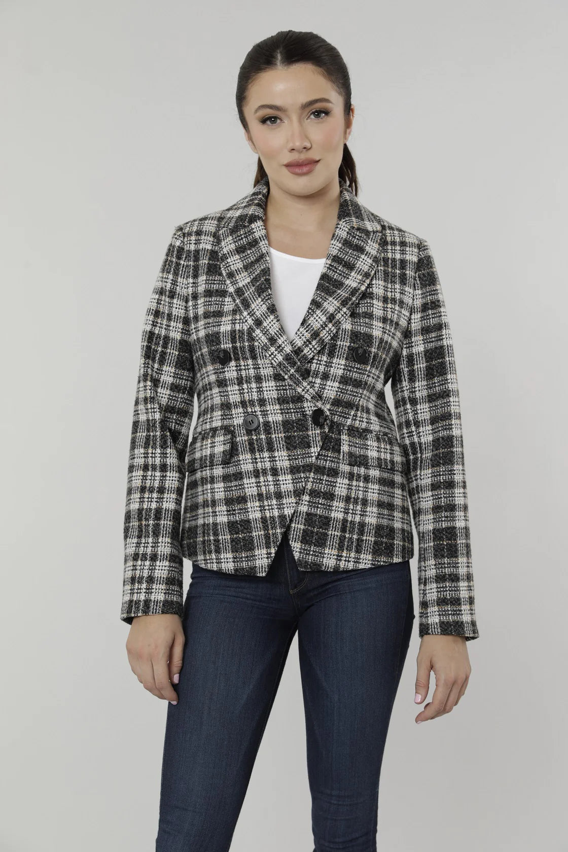 Dolce Cabo Plaid Blazer