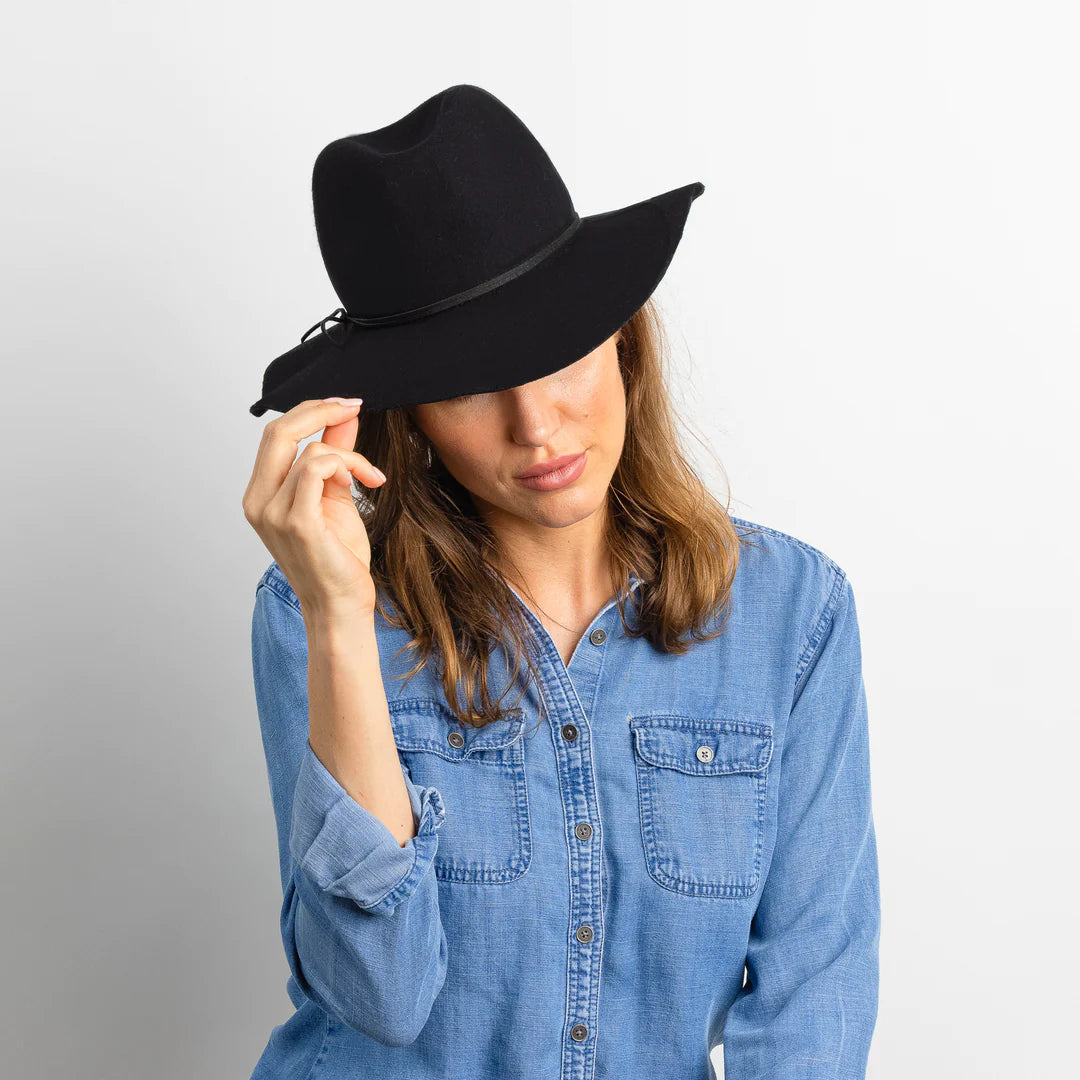 Hat Attack Amelia Sueded Tie Hat